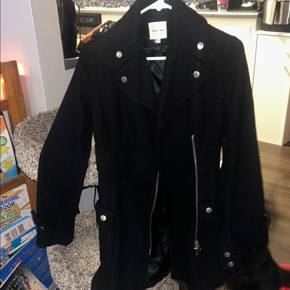 Silence + Noise Black Trench Coat